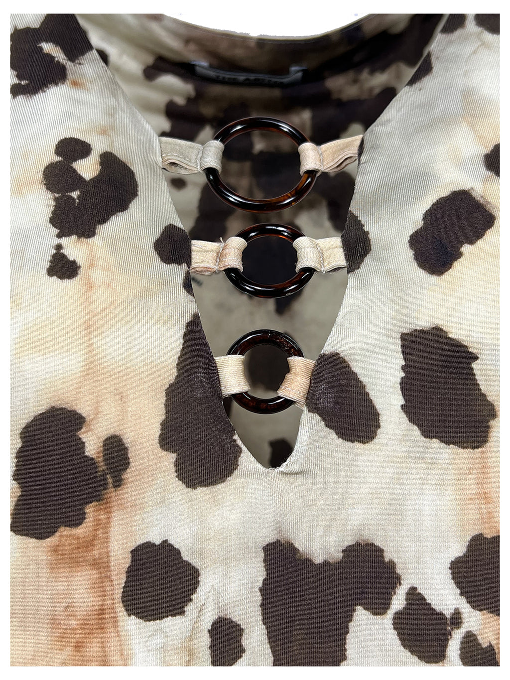 BL01JS ANIMALIER THE ABITO MILANO Top Made in Italy