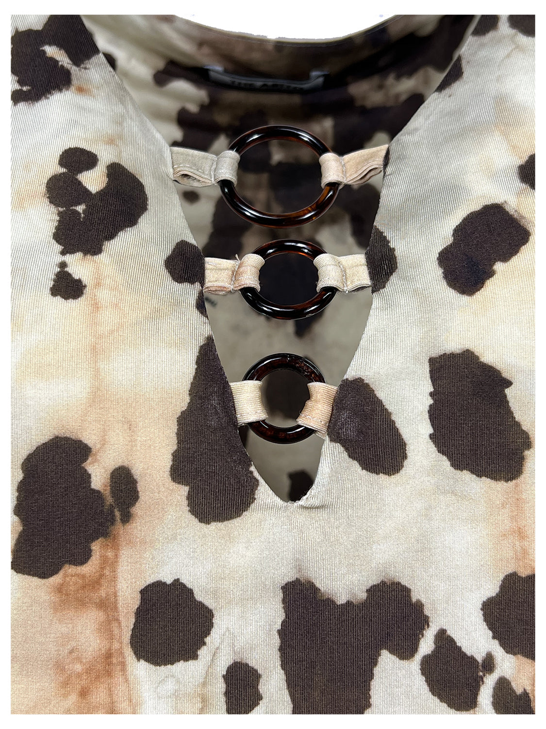 BL01JS ANIMALIER THE ABITO MILANO Top Made in Italy