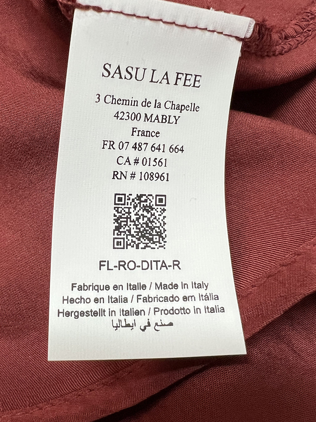 RO-DITA HUMILITY Abito Scollo Americana Made in Italy