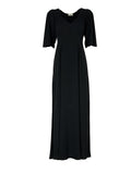 FEELING by JUSTMINE Abito Donna Nero E2772 6108 Made in Italy