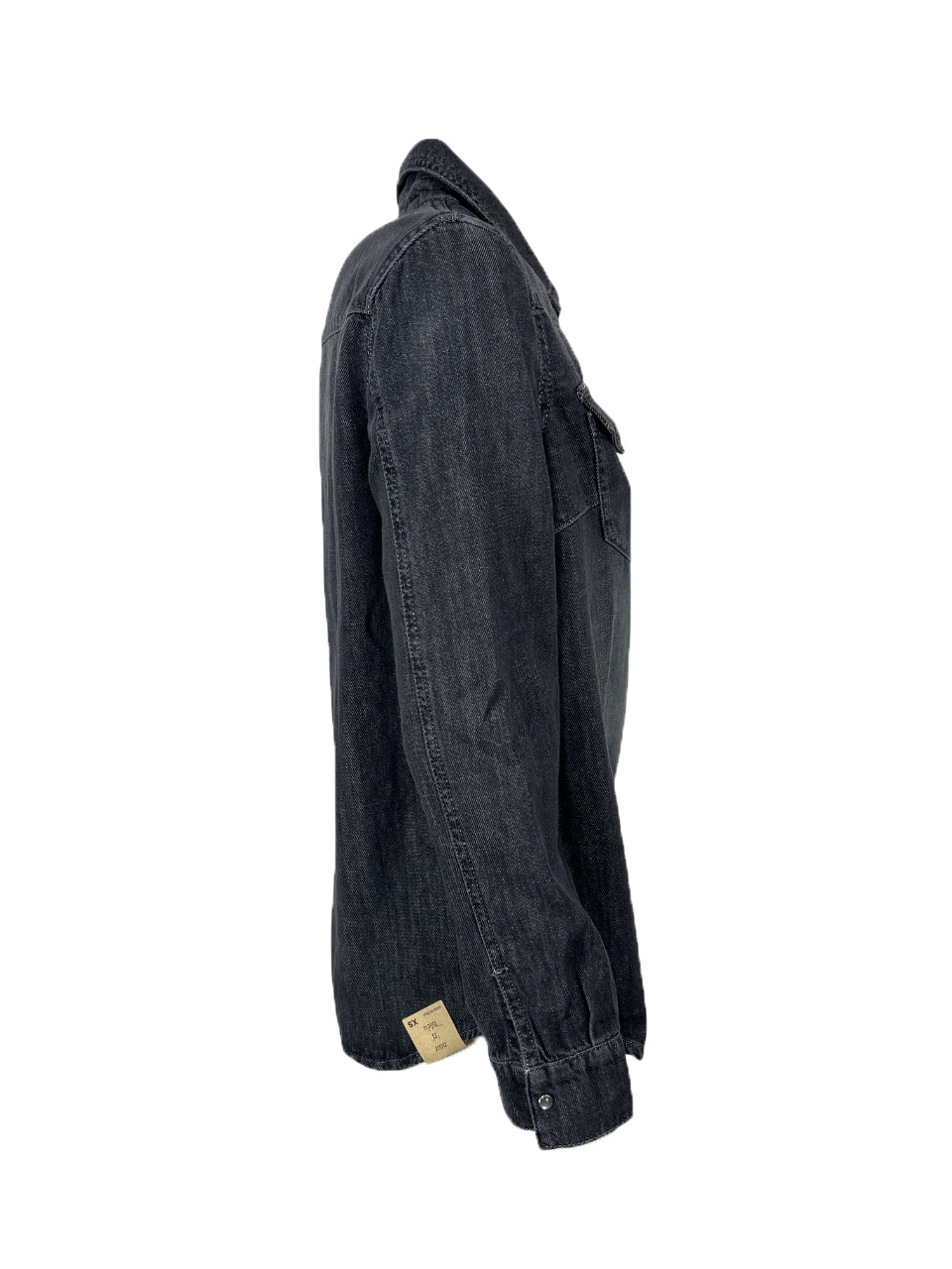 NOIR 'N' BLEU JANET-29 – Camicia donna denim lavato over, bottoni a pressione