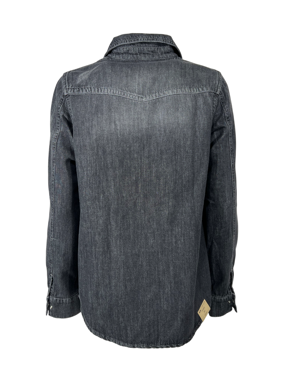 NOIR 'N' BLEU JANET-29 – Camicia donna denim lavato over, bottoni a pressione