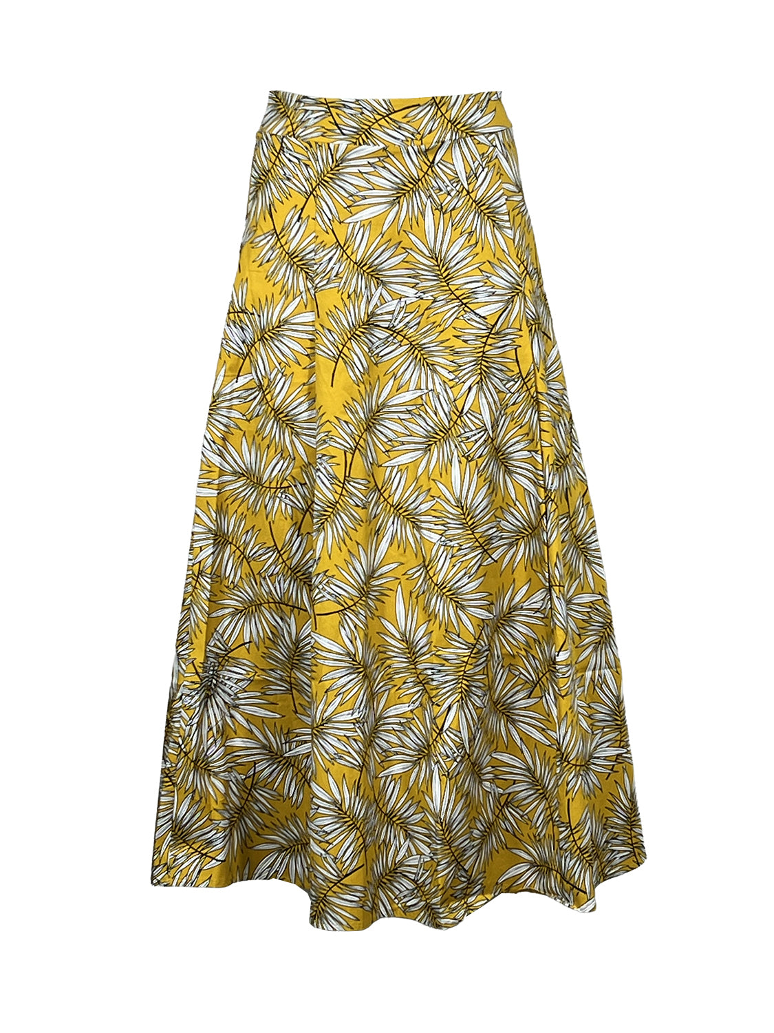 MARIANNE LA FEE MARABOUTEE Gonna Foglie Giallo Bianco Nero MADE IN ITALY