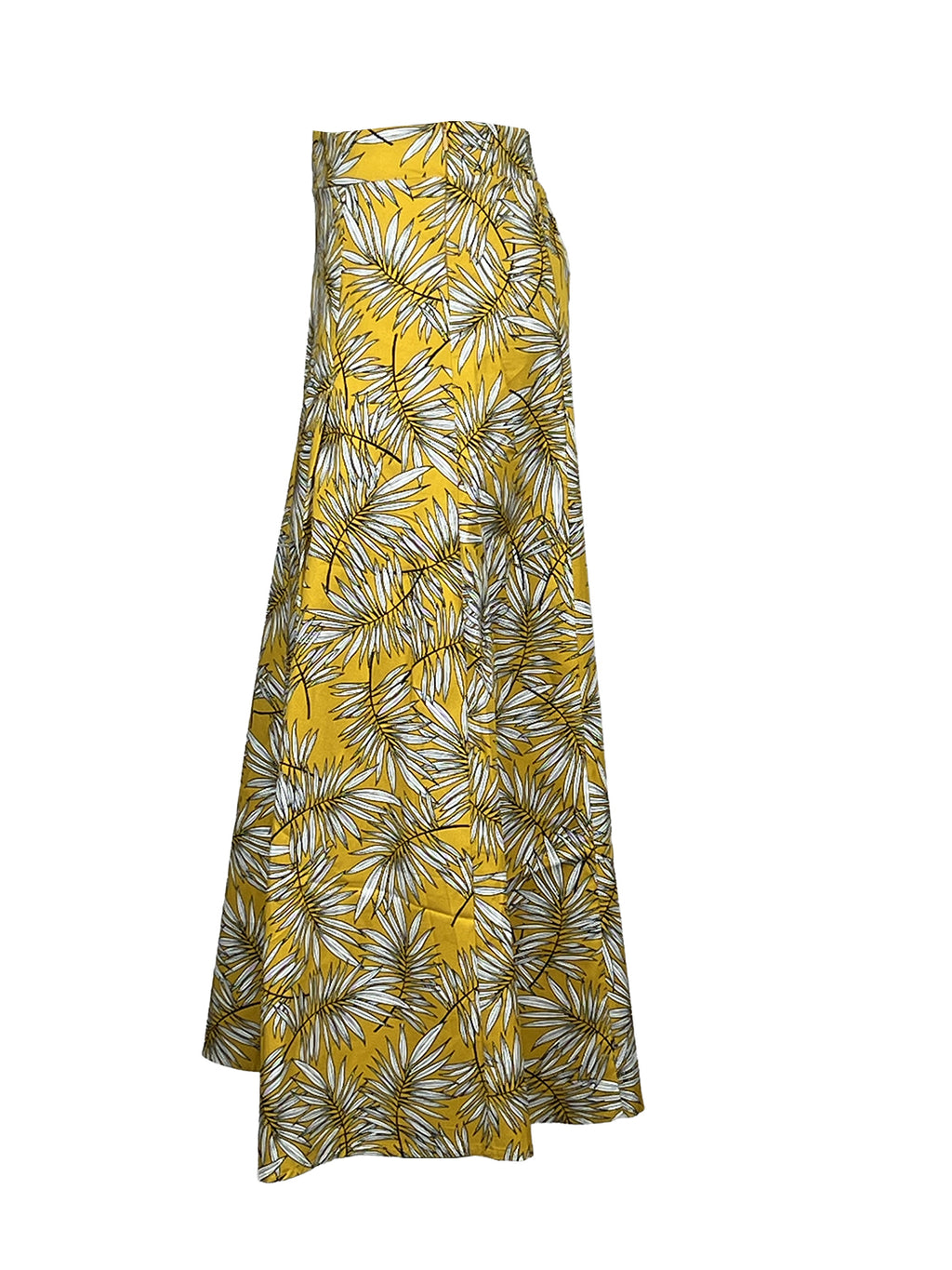 MARIANNE LA FEE MARABOUTEE Gonna Foglie Giallo Bianco Nero MADE IN ITALY