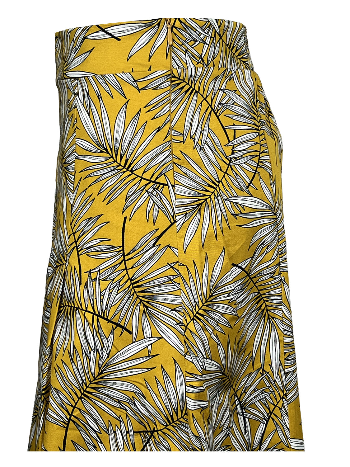 MARIANNE LA FEE MARABOUTEE Gonna Foglie Giallo Bianco Nero MADE IN ITALY