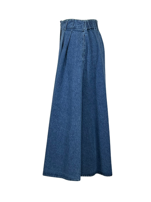 4.10 by Bottega Chilometri Zero Gonna Jeans Donna Cotone Riciclato DD25337 MADE IN ITALY
