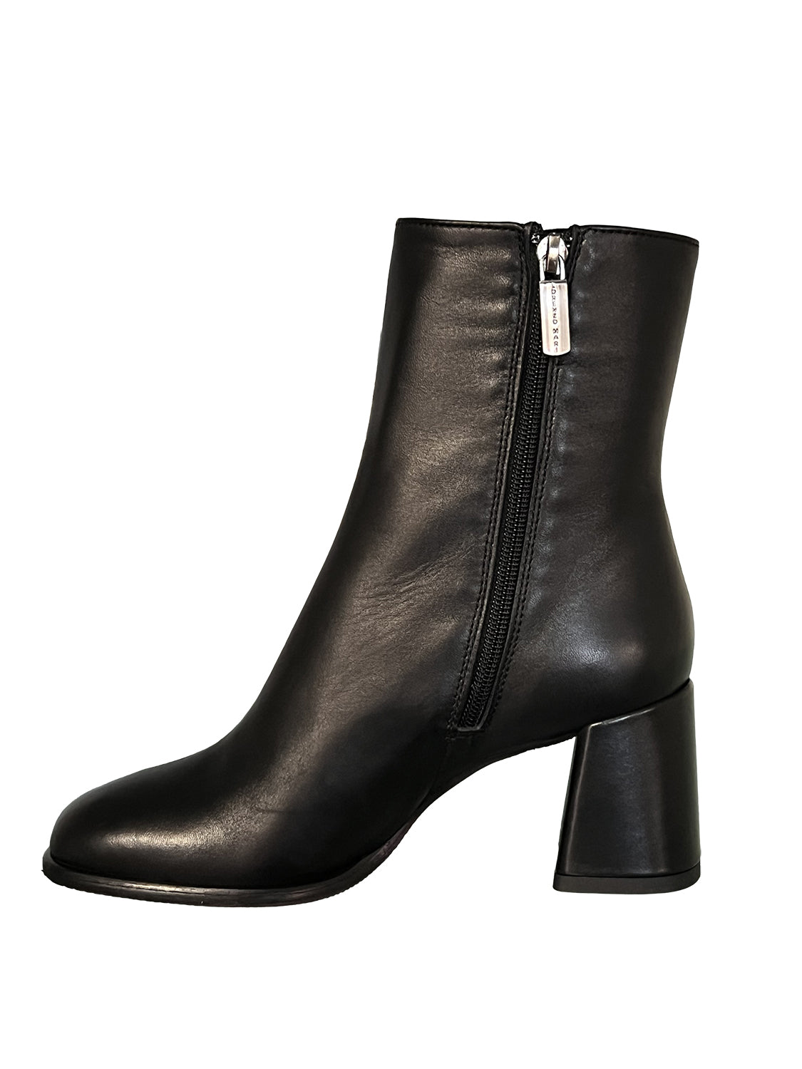 LORENZO MARI Stivale Basso Donna Pelle Nero Zip CLAIRE 01