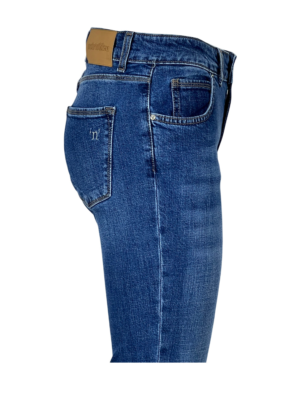 NOIR’N’BLUE Jeans Donna Stone Washed Cropped Flare Annie-112