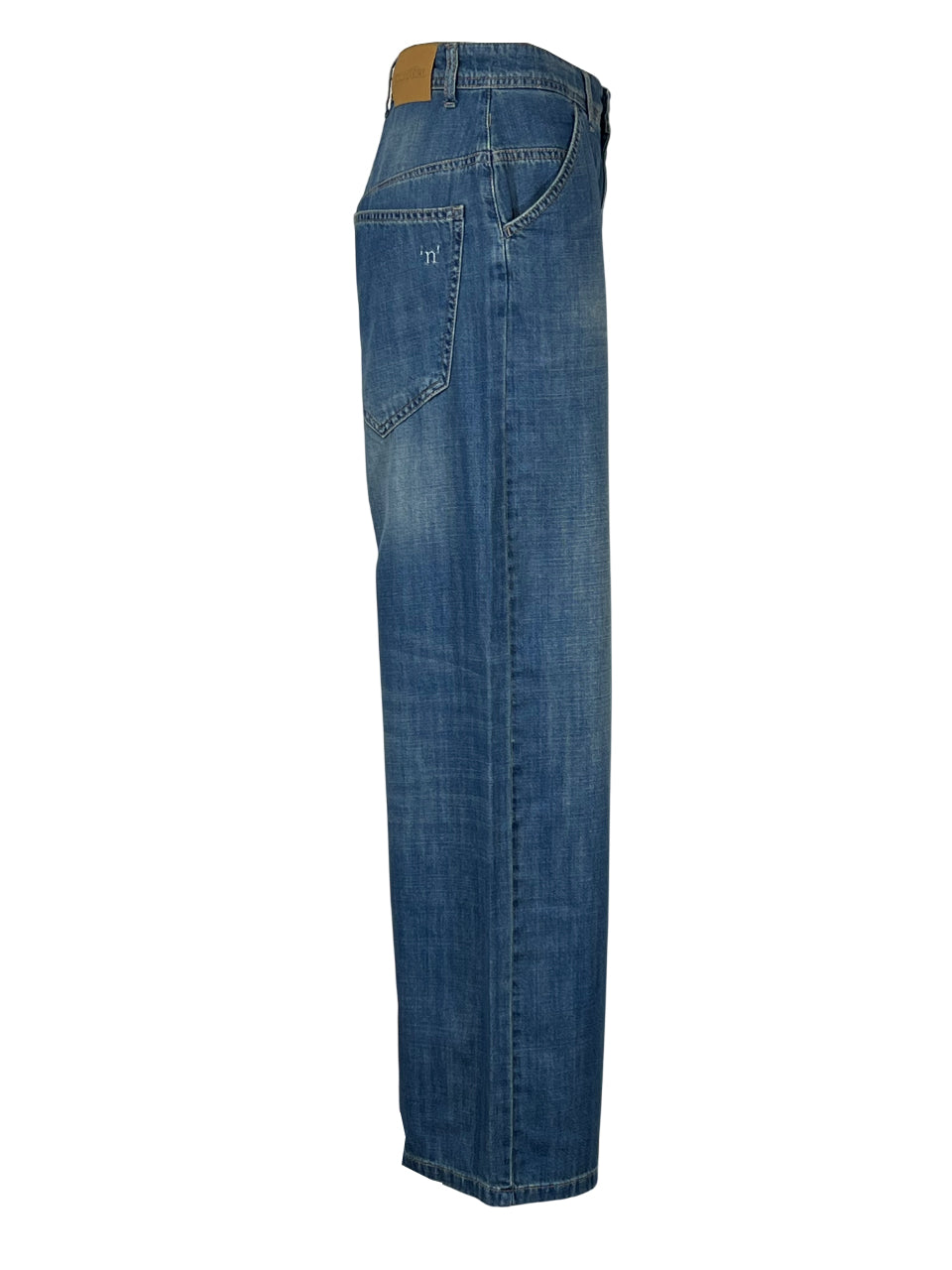 NOIR’N’BLUE Jeans Donna PHOEBE-4 Stone Washed Gamba Larga