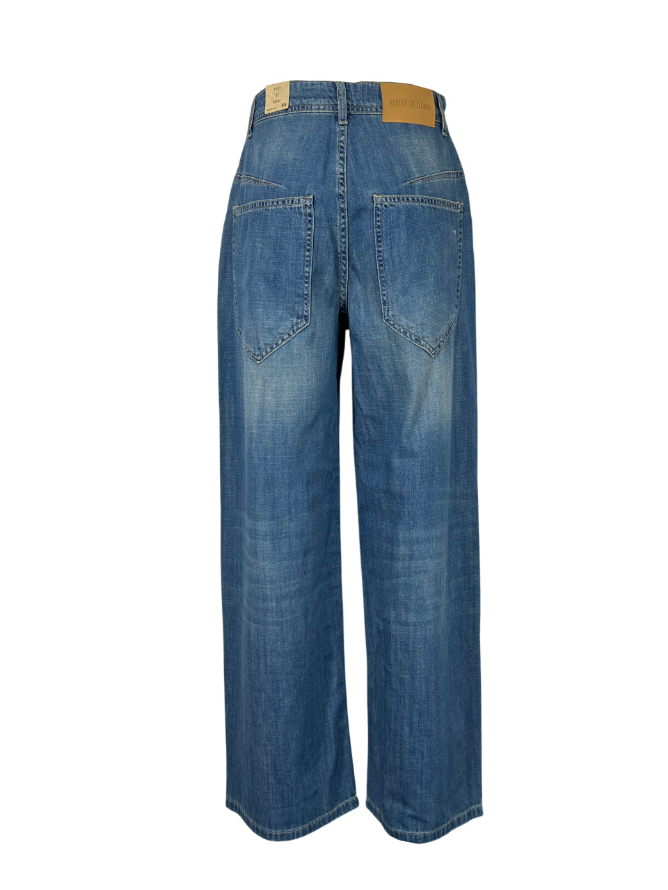NOIR’N’BLUE Jeans Donna PHOEBE-4 Stone Washed Gamba Larga