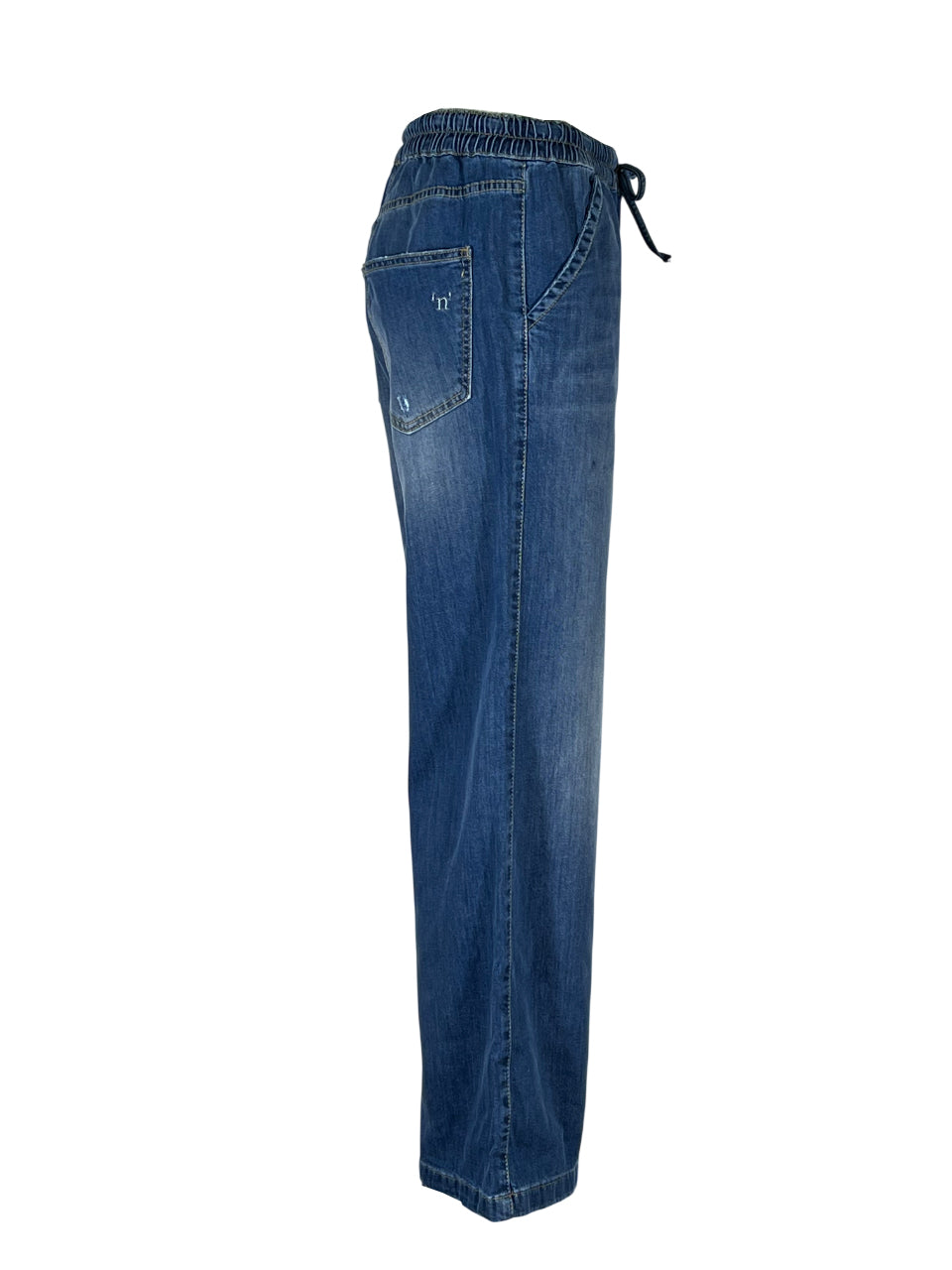 NOIR’N’BLUE Jeans Donna DENISE JOGGER LONG GAUCHO Stone Washed