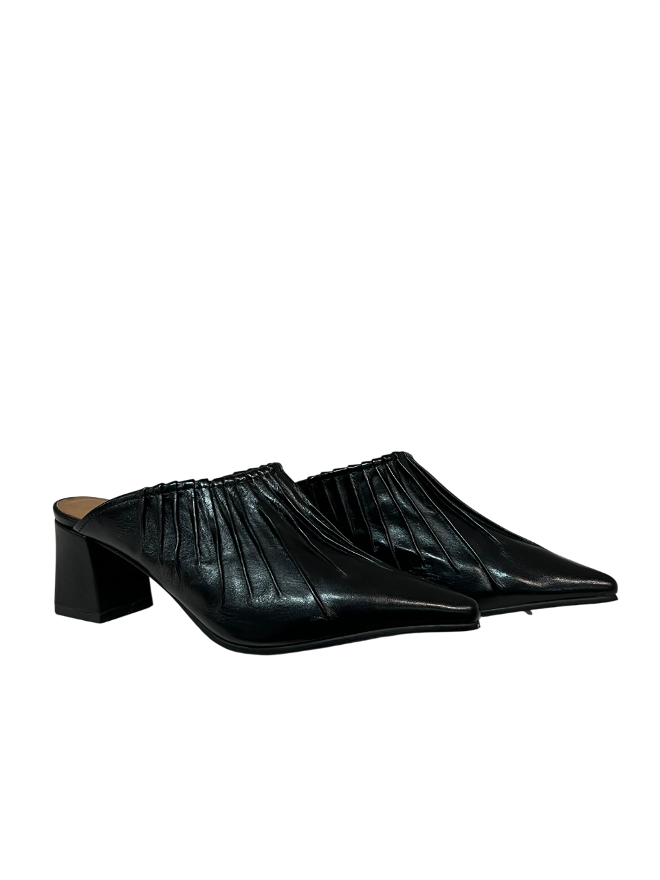 LA VITRINA Sabot Donna SABUBLOCK Nero Pelle Tacco 5 cm