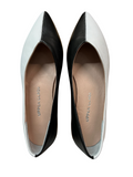 UPPER CLASS Ballerina Donna 4311 Pelle Bicolore Bianco Nero Punta