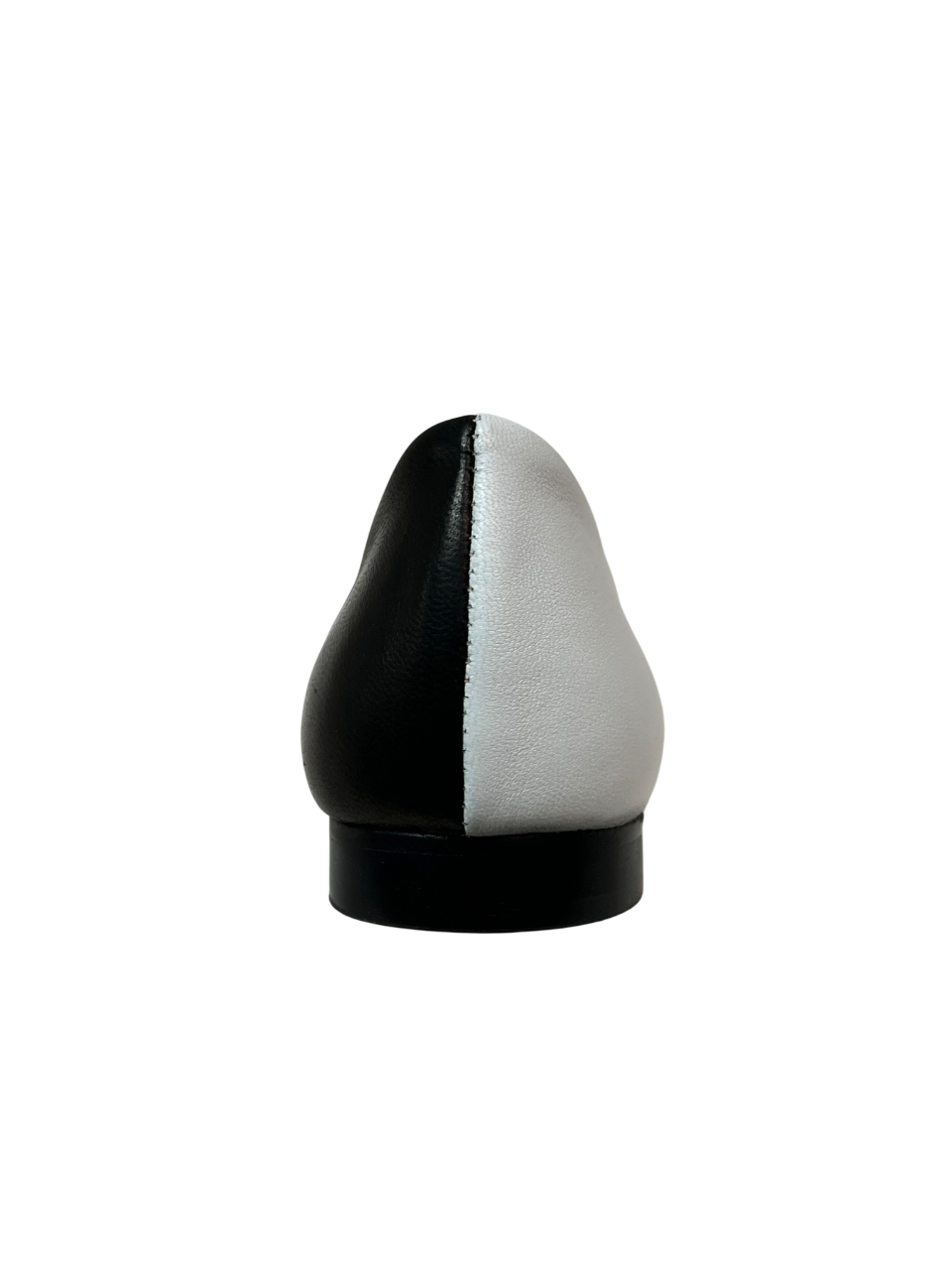 UPPER CLASS Ballerina Donna 4311 Pelle Bicolore Bianco Nero Punta