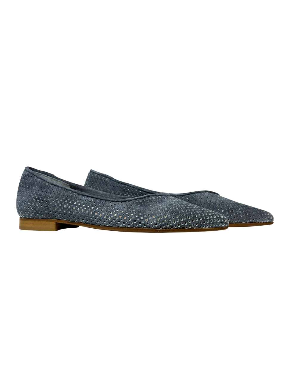 UPPER CLASS Ballerina Donna 4110 CAM Camoscio Lavato Traforata Punta
