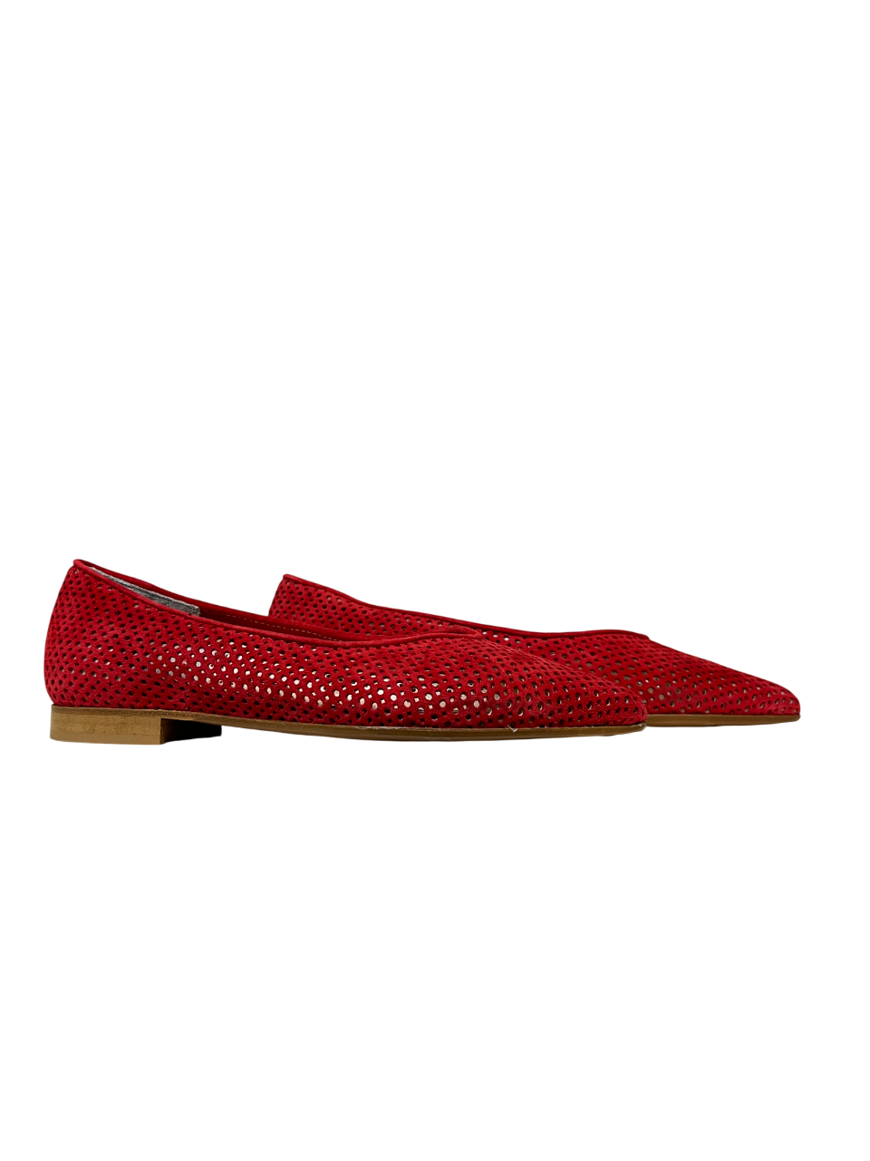 UPPER CLASS Ballerina Donna 4110 CAM Camoscio Lavato Traforata Punta