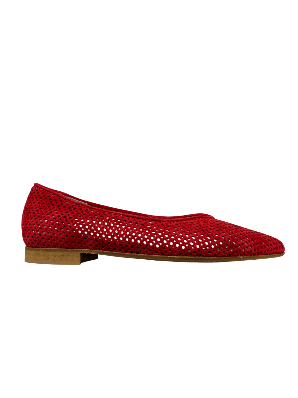 UPPER CLASS Ballerina Donna 4110 CAM Camoscio Lavato Traforata Punta