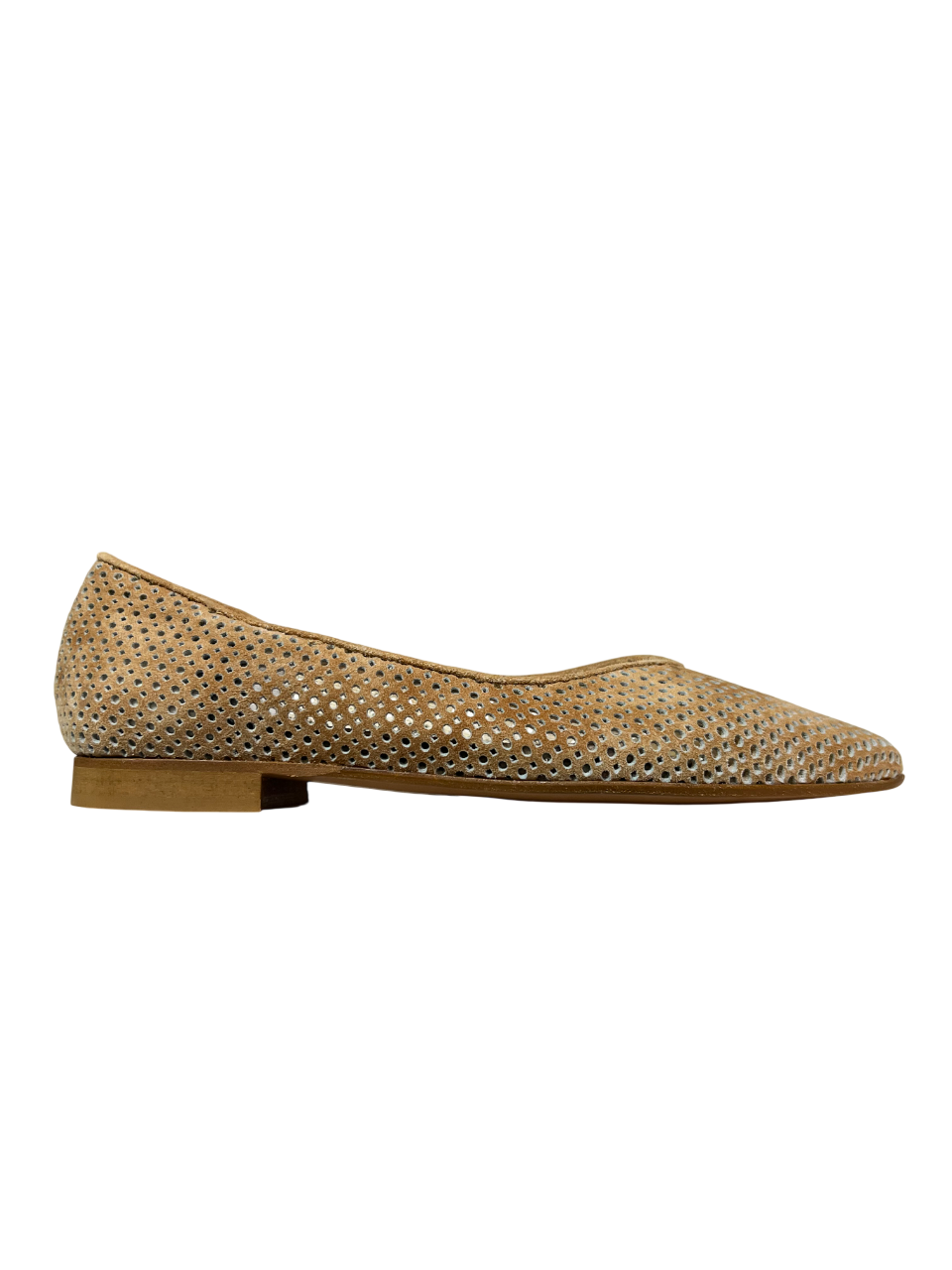 UPPER CLASS Ballerina Donna 4110 CAM Camoscio Lavato Traforata Punta