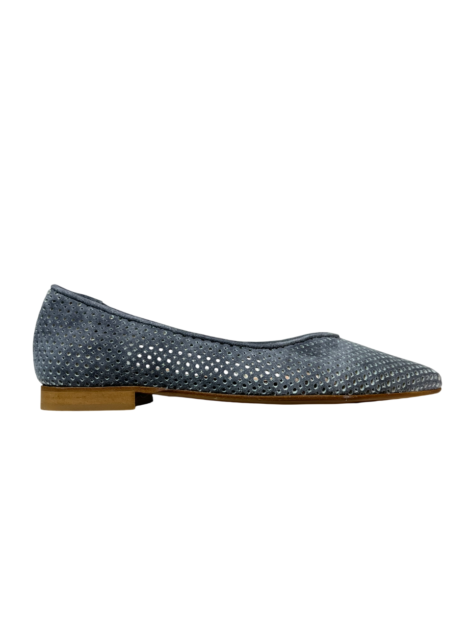 UPPER CLASS Ballerina Donna 4110 CAM Camoscio Lavato Traforata Punta