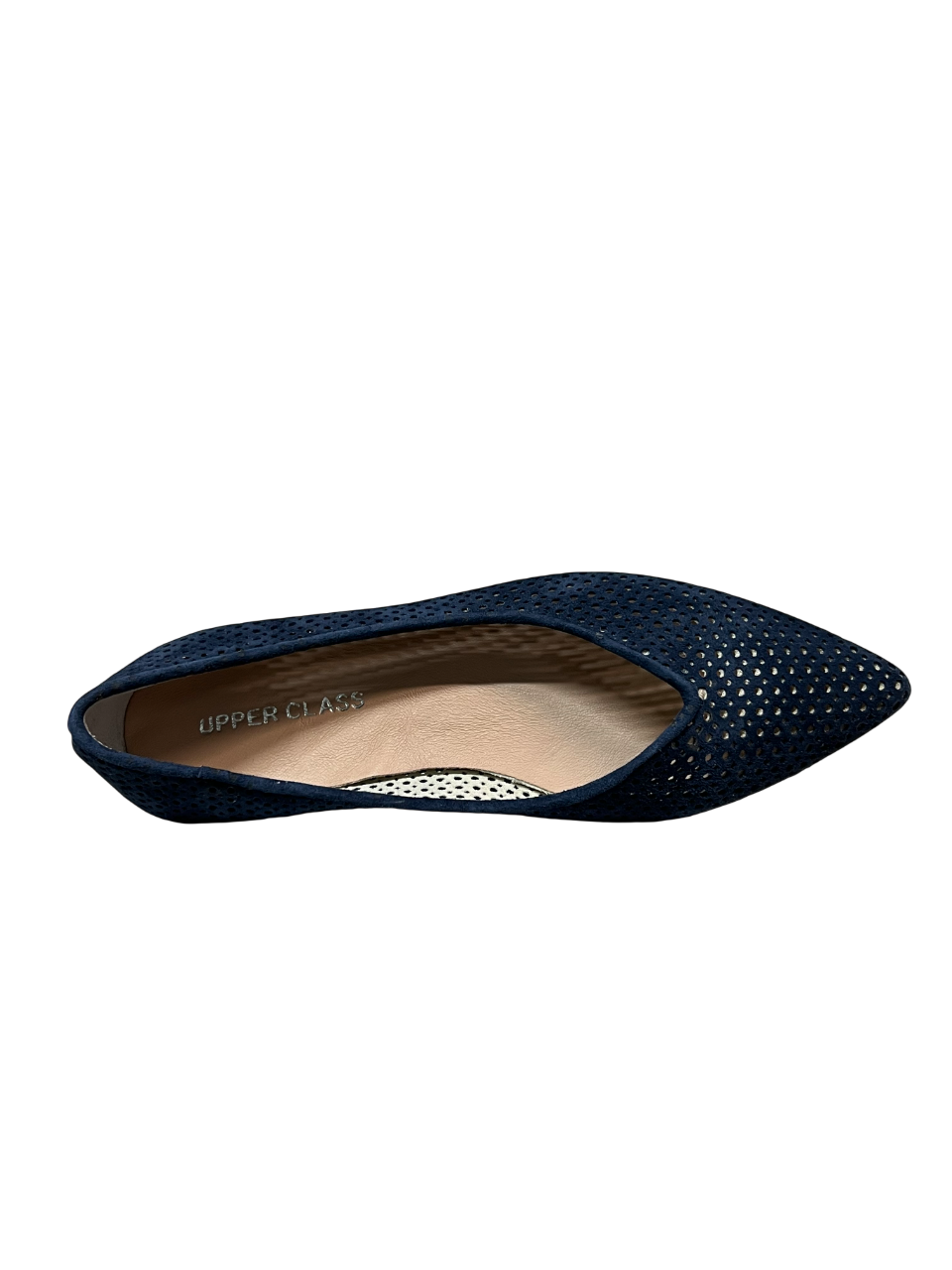 UPPER CLASS Ballerina Donna 4110 CAM Camoscio Lavato Traforata Punta