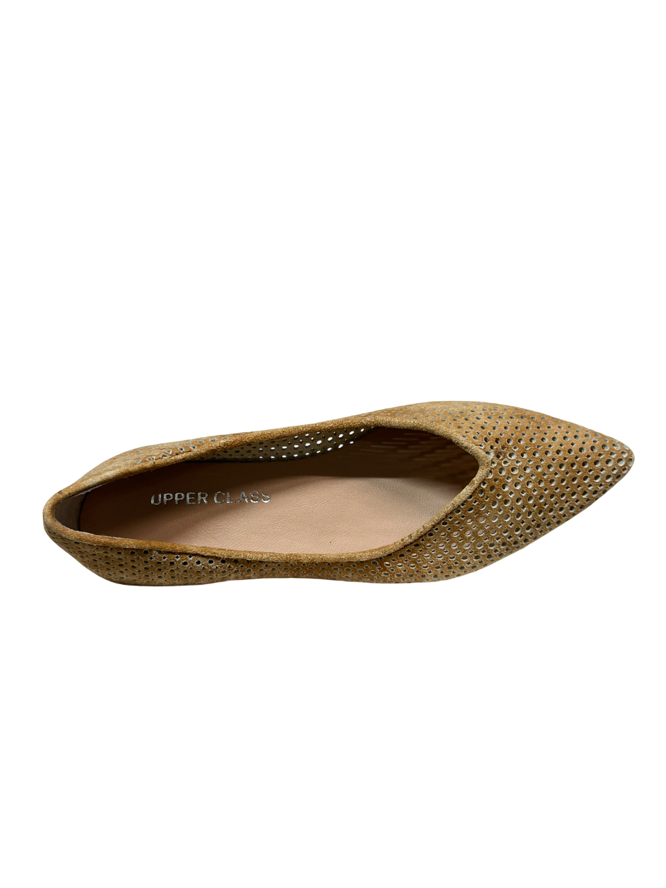 UPPER CLASS Ballerina Donna 4110 CAM Camoscio Lavato Traforata Punta