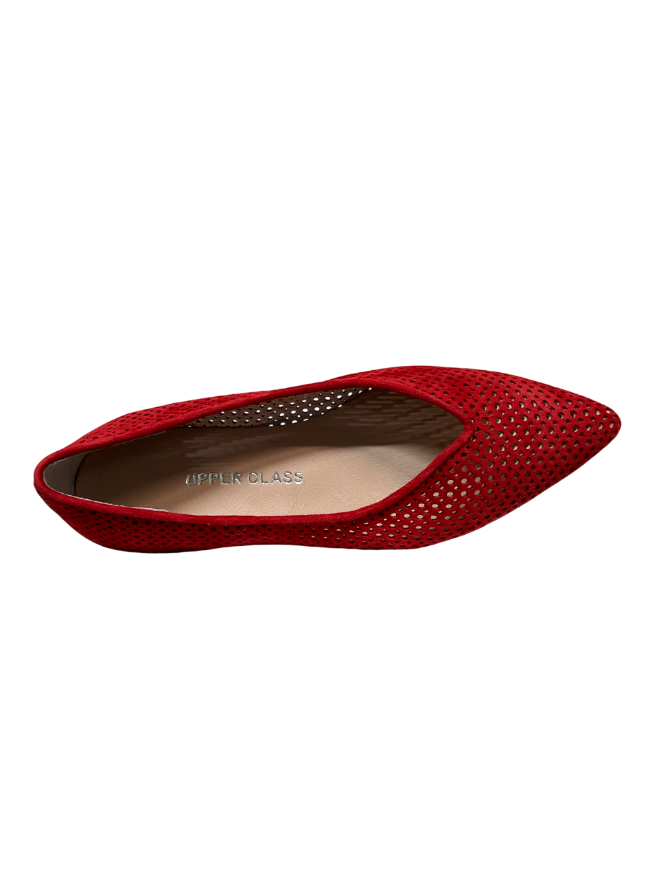 UPPER CLASS Ballerina Donna 4110 CAM Camoscio Lavato Traforata Punta