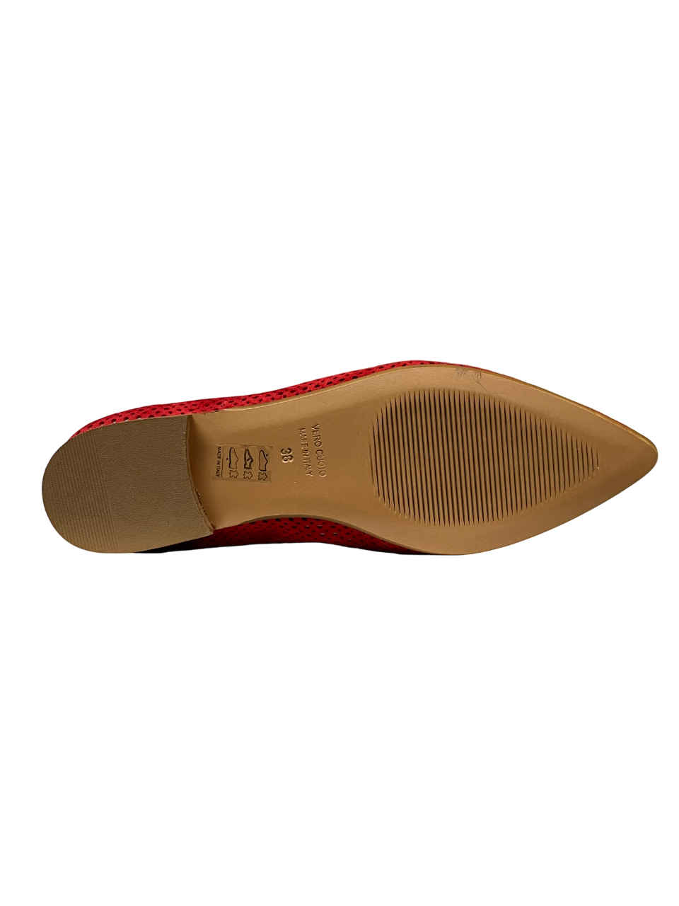 UPPER CLASS Ballerina Donna 4110 CAM Camoscio Lavato Traforata Punta