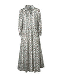 THE ABITO MILANO Abito Donna Chemisier Bianco Nocciola Ramage AB27MS