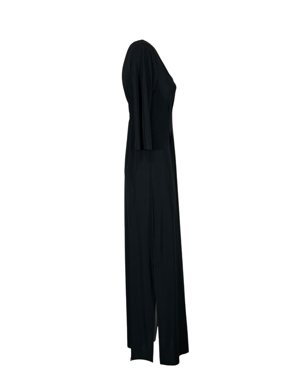 JUSTMINE Abito Donna E2637 1275 Long Kaftan Nero Made in Italy