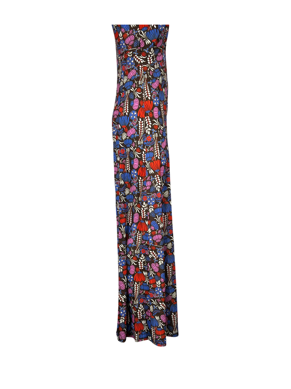 JUSTMINE Tuta Donna E2715 1268 Floreale Marrone Rosso Bluette Made in Italy