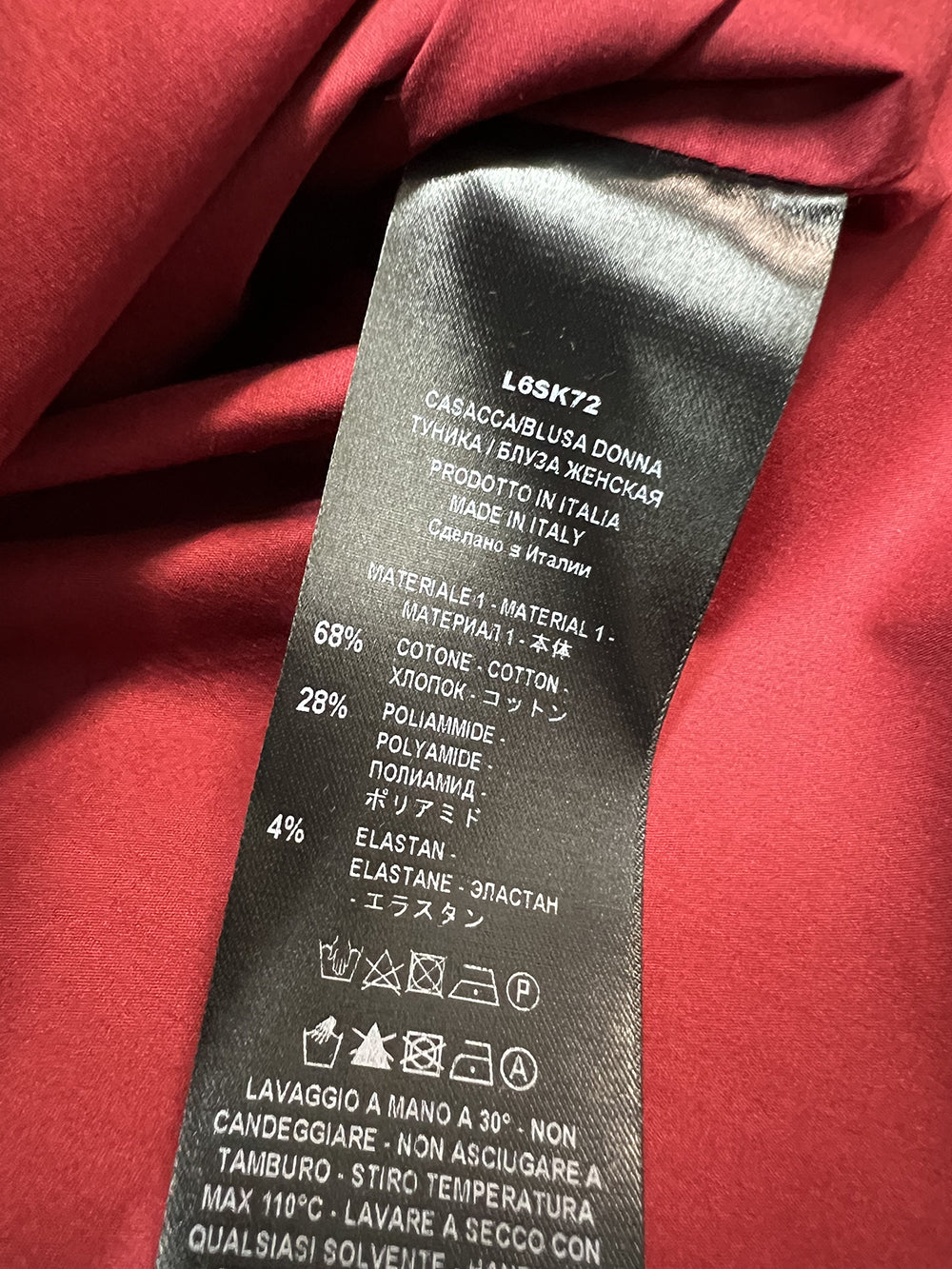 LIVIANA CONTI L6SK72 DEANNA blusa donna trapezio Made in Italy