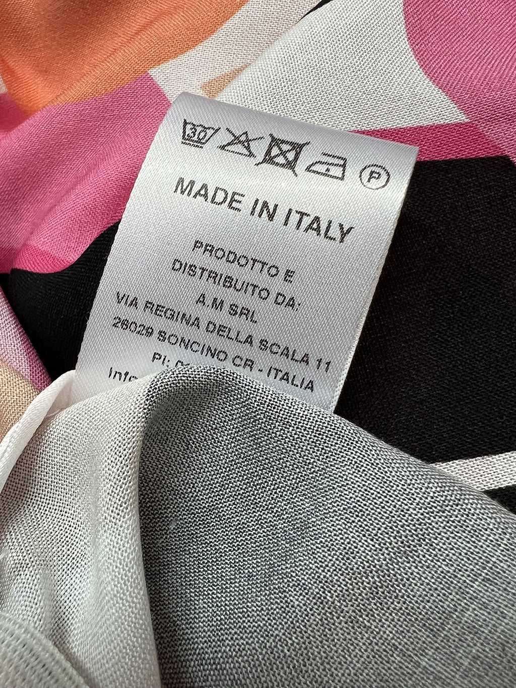 THE ABITO MILANO Tuta Donna Palazzo Floreale Rosa Fuxia TU01VS Made Italy