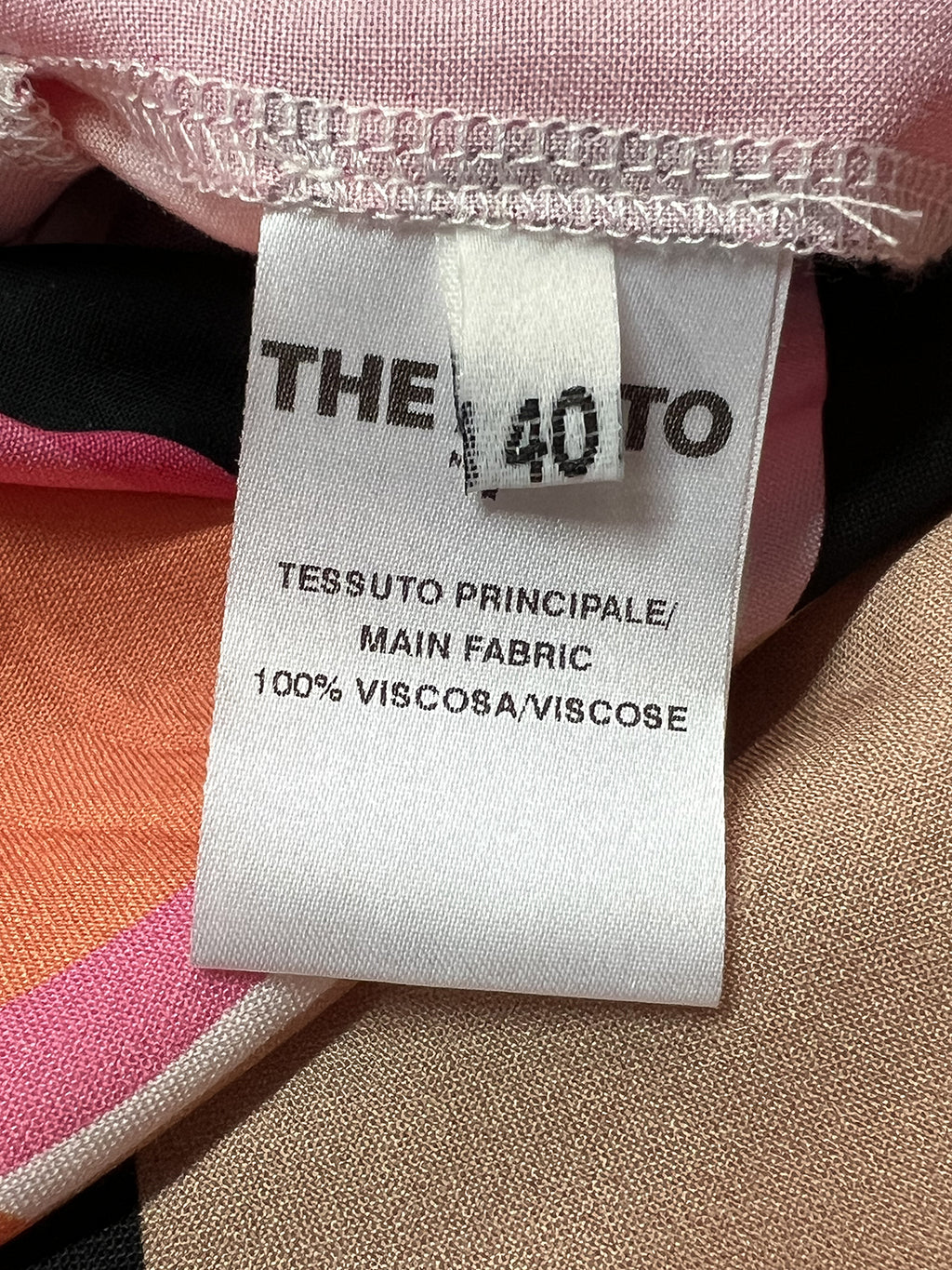 THE ABITO MILANO Tuta Donna Palazzo Floreale Rosa Fuxia TU01VS Made Italy