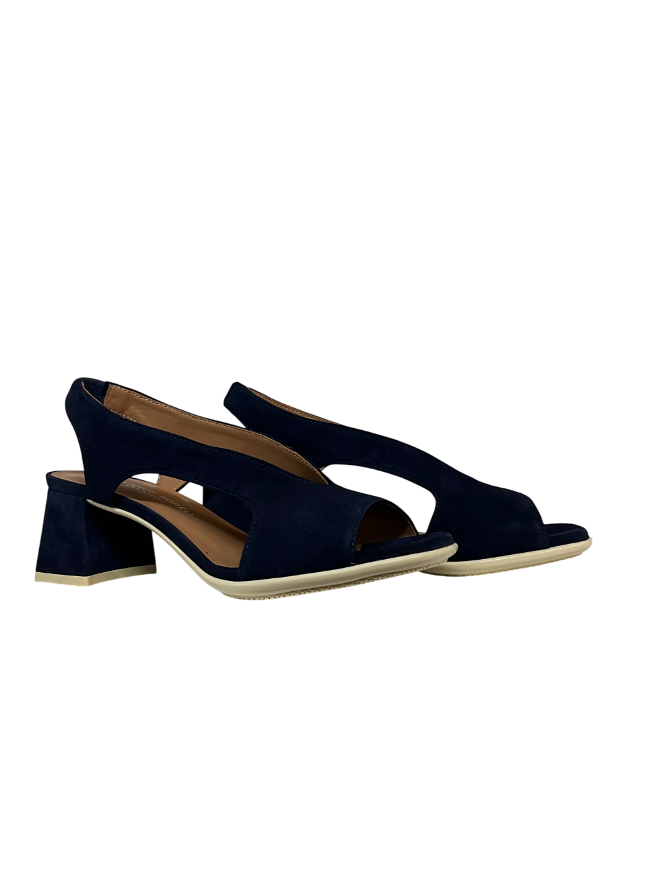 GIANMARCO SORELLI 3074/FLOW sandalo donna blu camoscio Made in Italy