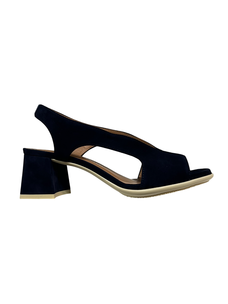 GIANMARCO SORELLI 3074/FLOW sandalo donna blu camoscio Made in Italy