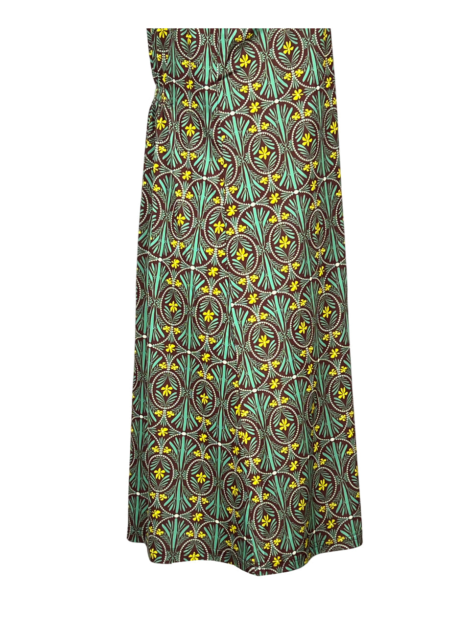 FEELING by JUSTMINE E2809 6125 abito donna marrone/verde Made in Italy