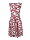 THE ABITO MILANO AB64PS abito donna floreale rosa Made in Italy
