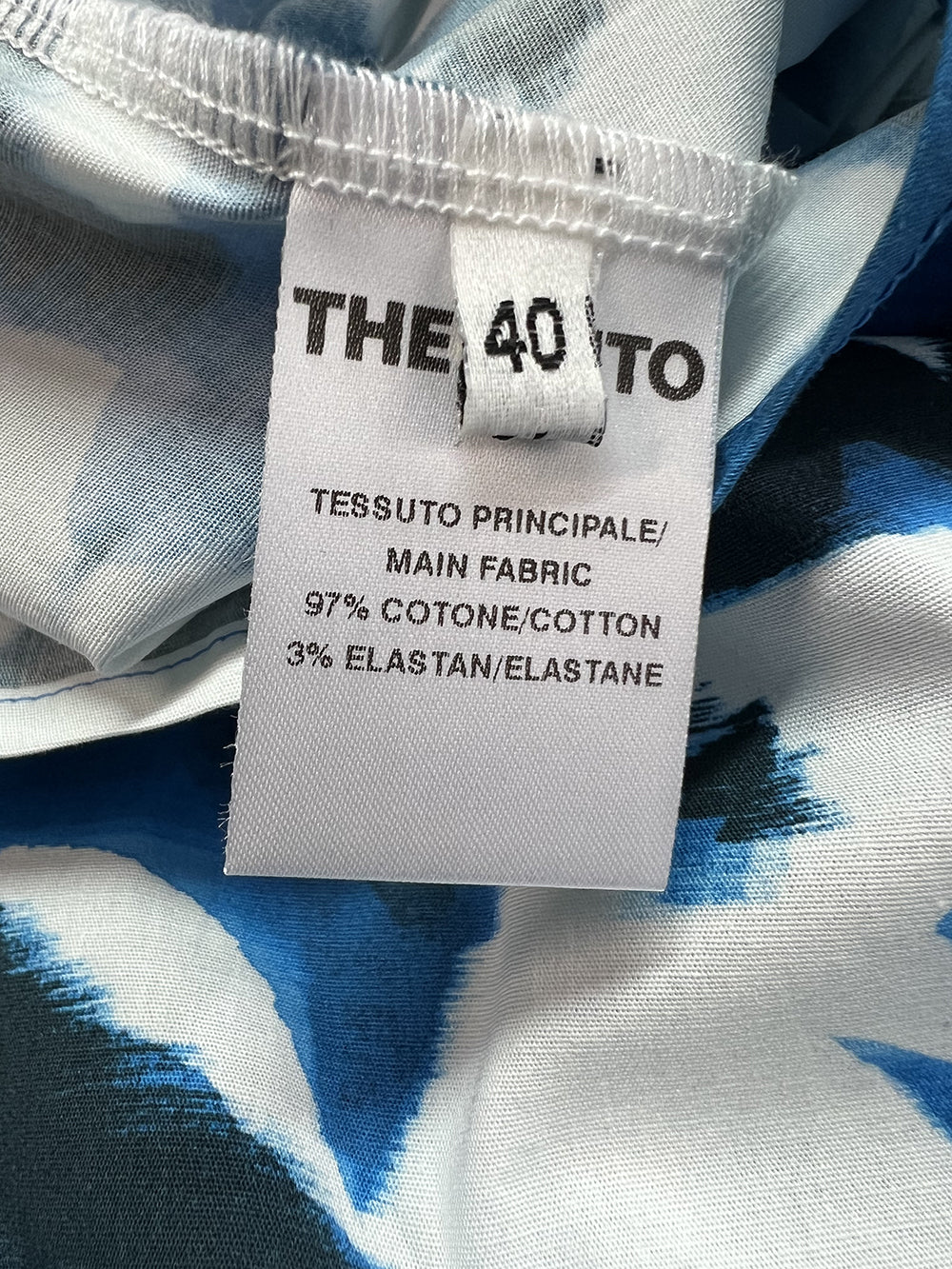 THE ABITO MILANO AB64PS abito donna floreale azzurro/bianco Made in Italy (Copia)