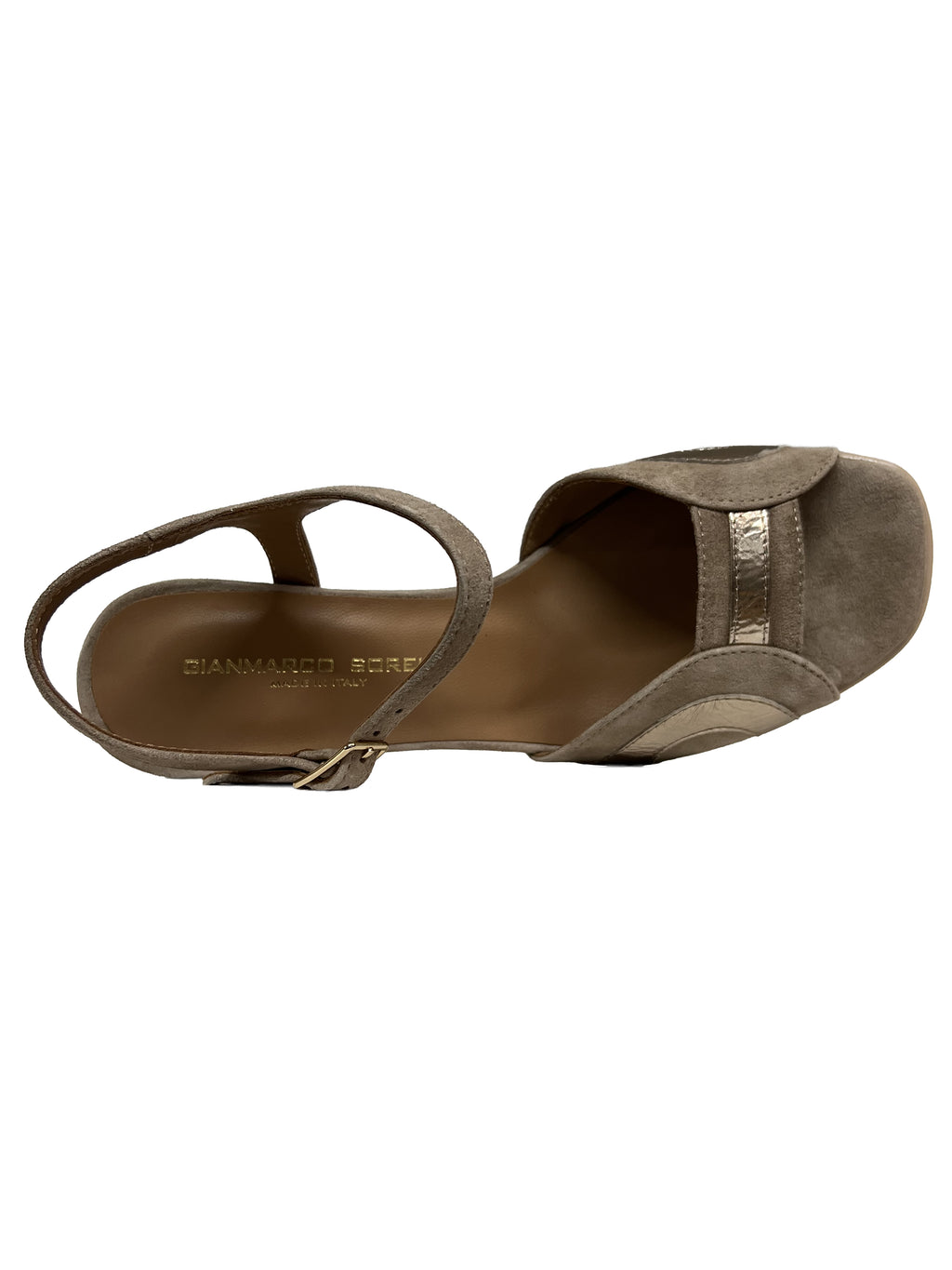 GIANMARCO SORELLI 2067/FLOW sandalo donna taupe rame Made in Italy