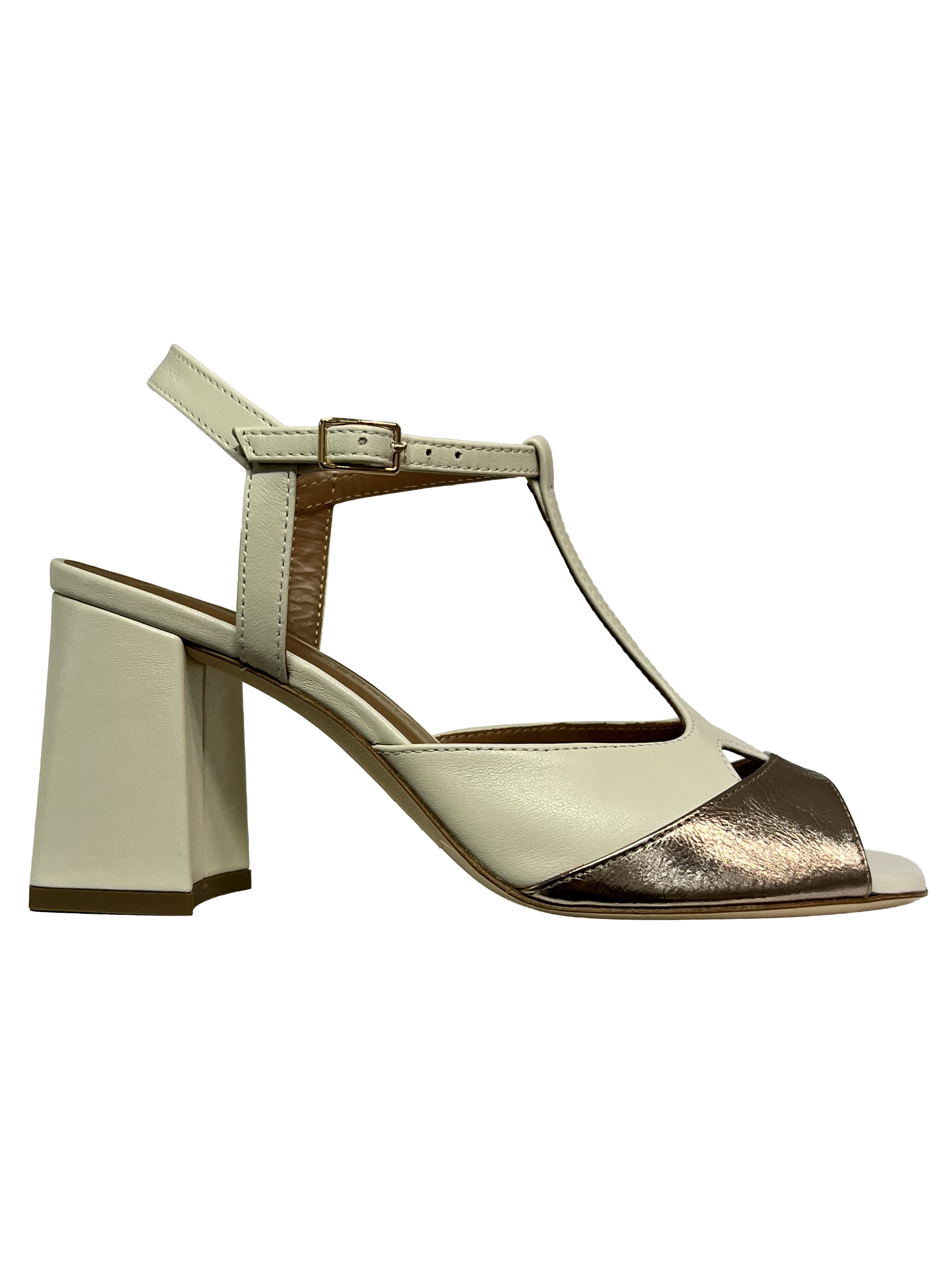 GIANMARCO SORELLI 3026/RUBY sandalo donna panna rame Made in Italy