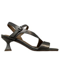 LA VITRINA BAND 50 sandalo donna laminato argento platino pelle