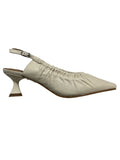 LA VITRINA PAOLA 50 V4 sling-back donna avorio pelle tacco 5