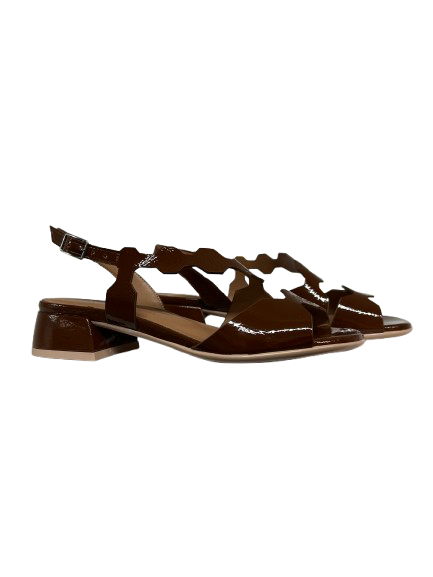 GIANMARCO SORELLI 3057/RIVA sandalo donna sigaro Made in Italy