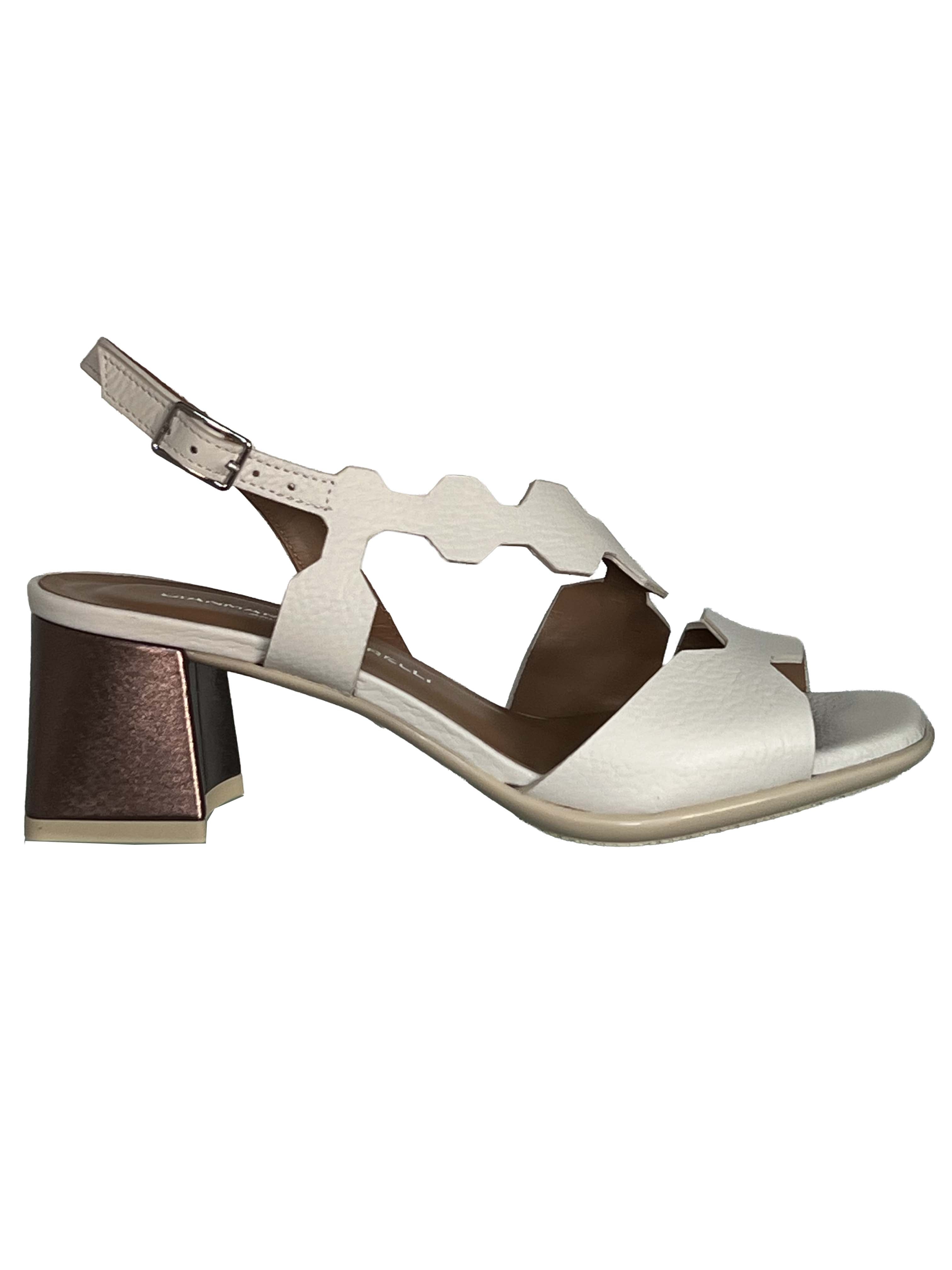 GIANMARCO SORELLI 3057/FLOW WILLER sandalo donna latte bronzo