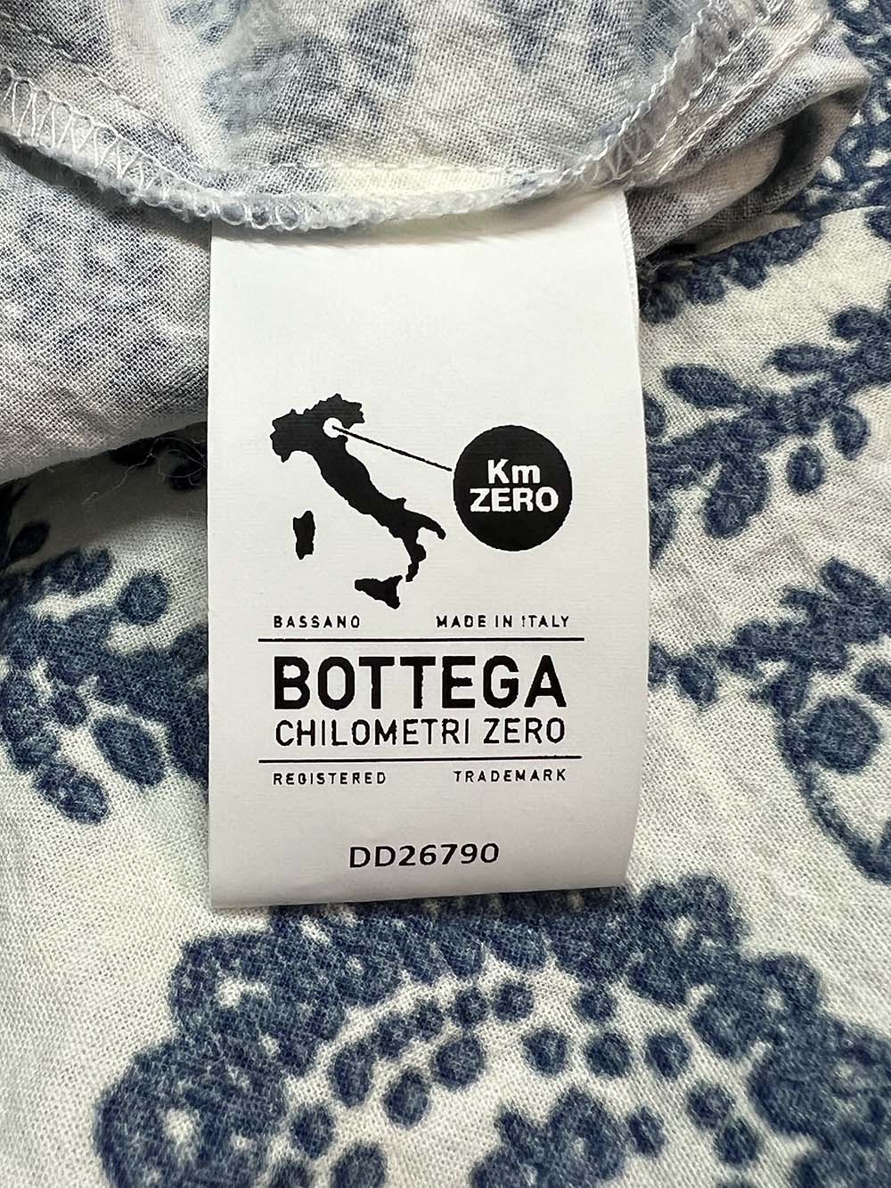 4.10 BottegaChilometriZero DD26790 abito donna chemisier bianco Made in Italy