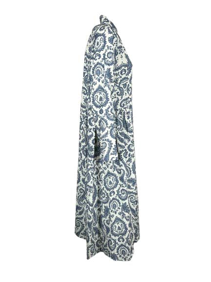 4.10 BottegaChilometriZero DD26790 abito donna chemisier bianco Made in Italy