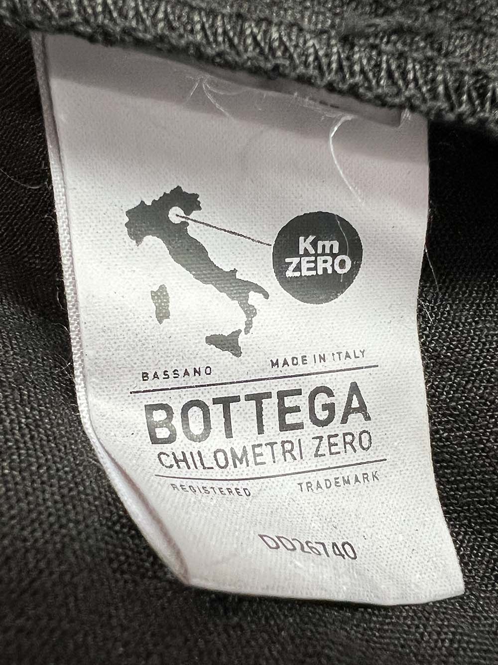 4.10 BottegaChilometriZero DD26740 abito donna lino nero Made in Italy