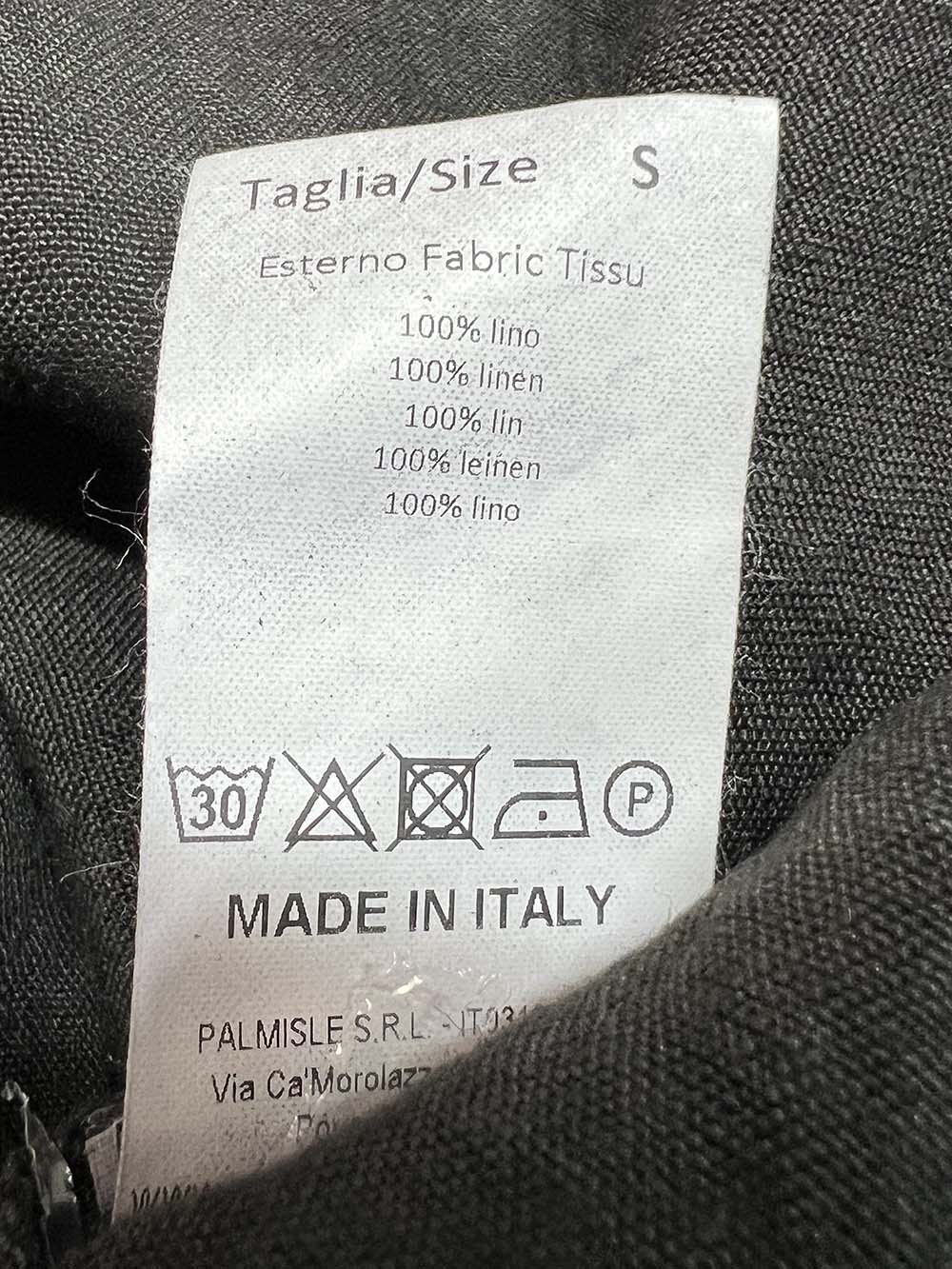 4.10 BottegaChilometriZero DD26740 abito donna lino nero Made in Italy