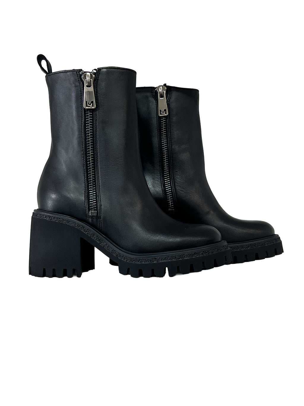 LORENZO MARI Stivale Basso Donna SOPHIE 01 Nero Pelle Made in Italy