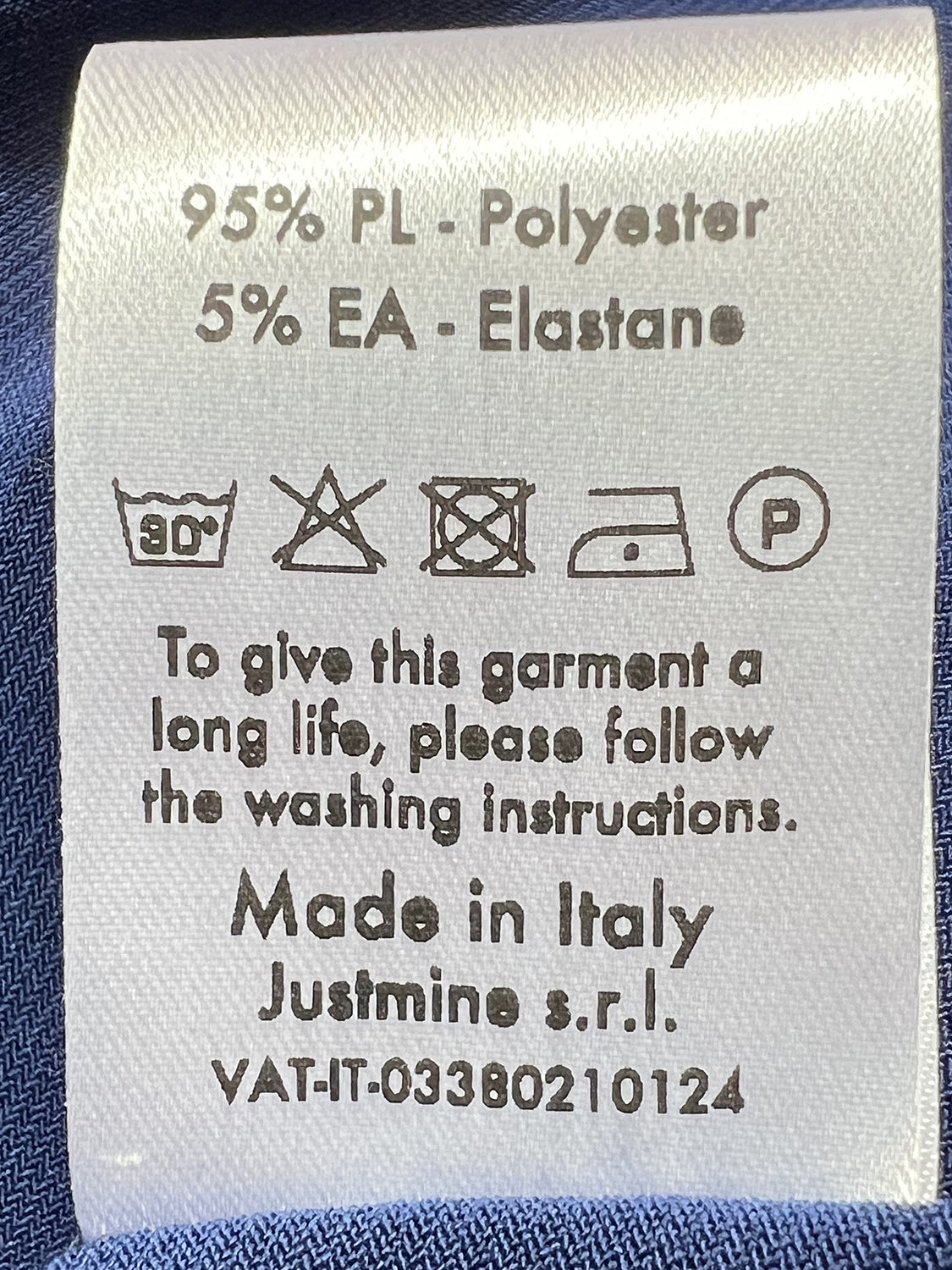 FEELING by JUSTMINE E2699 6108 abito donna Made in Italy